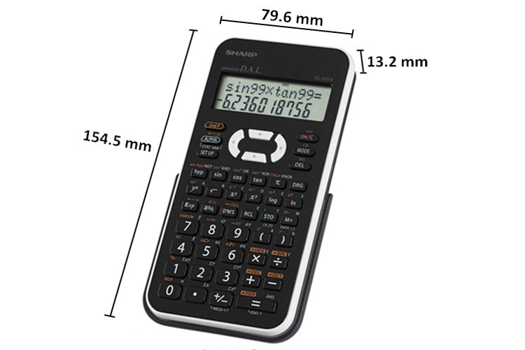 Calculatrice scientifique Sharp EL531XTB-WH - Coopoly