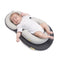 Lit de bébé portatif nourrisson nouveau-né nid chaise longue oreiller matelas confortable ergonomique - Jaune
