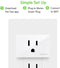 Wemo Smart Socket (simple installation for Smart Home, remote control of lights and devices with Alexa, Google Assistant, Apple HomeKit) - refurbished without box