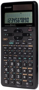 Sharp Electronics EL520XTBBK Calculatrice scientifique 10 chiffres avec écran LCD 2 lignes (solaire et batterie)