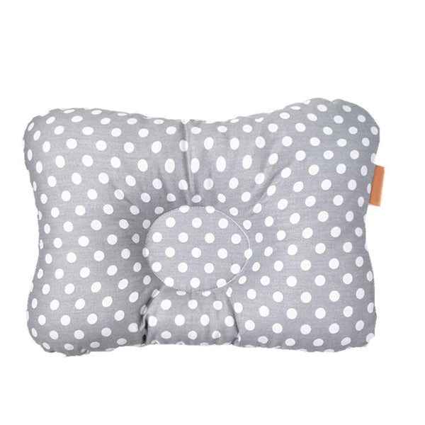 Newborn Pillow to Prevent Flat Head and Reflux - Perfect Infant Pillow that is Hypoallergenic, Cotton, Anti-Sweat and Pillow for 0-12 Months Baby -Polka