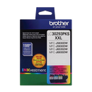Brother® – Cartouches d'encre trois couleurs LC-3029, paq./3 (LC30293PKS) - S.O.S Cartouches inc.