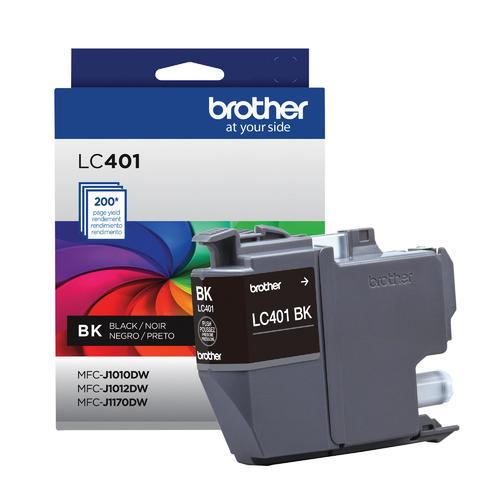 Brother LC401BKS Cartouche d’encre noire à rendement standard d’origine