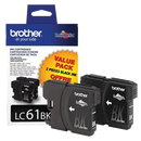 Brother® – Cartouches d'encre noire LC61, paq.2 (LC612PKS) - S.O.S Cartouches inc.