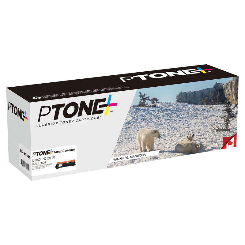 Ptone® – Cartouche toner TN-210 noire rendement standard (TN210BK) – Qualité Supérieur. - S.O.S Cartouches inc.