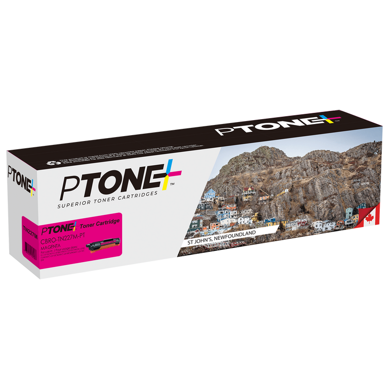 Ptone® – Cartouche toner TN-227 magenta rendement élevé (TN227M) – Qualité Supérieur. - S.O.S Cartouches inc.