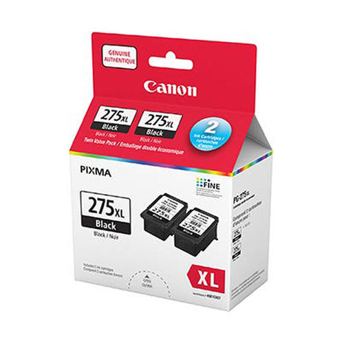 Canon® – PG-275XL cartouche d'encre originale noire haute capacité paquet double (4981C007)