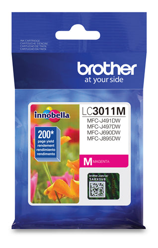Brother® – Cartouche d'encre LC-3011 magenta rendement stantard (LC3011MS) - S.O.S Cartouches inc.
