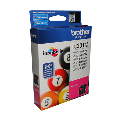 Brother® – Cartouche d'encre LC-201 magenta rendement stantard (LC201MS) - S.O.S Cartouches inc.