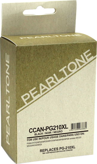Pearltone® – Cartouche d'encre PG-210XL noire rendement élevé (2973B001) – Modèle économique. - S.O.S Cartouches inc.