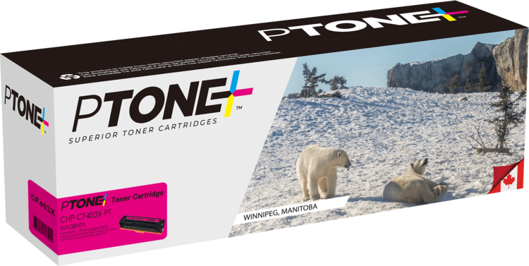 Ptone® – Cartouche toner 201X magenta rendement élevé (CF403X) – Qualité Supérieur. - S.O.S Cartouches inc.