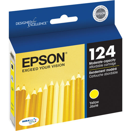 Epson® – Cartouche d'encre 124 jaune rendement standard (T124420) - S.O.S Cartouches inc.