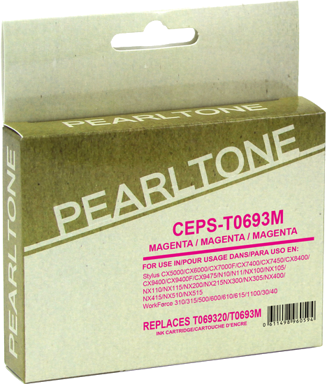 Pearltone® – Cartouche d'encre 69 (693) magenta rendement standard (T069320) – Modèle économique. - S.O.S Cartouches inc.