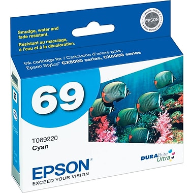 Epson® – Cartouche d'encre 69 cyan rendement standard (T069220) - S.O.S Cartouches inc.