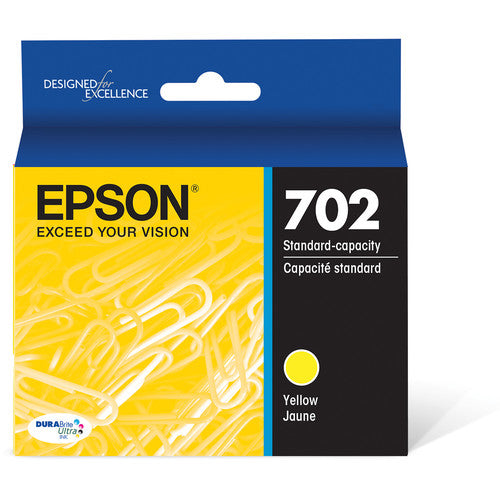 Epson® – Cartouche d'encre 702 jaune rendement standard (T702420) - S.O.S Cartouches inc.