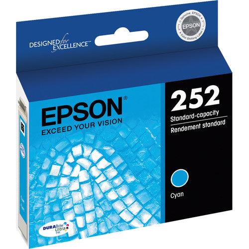 Epson® – Cartouche d'encre 252 cyan rendement standard (T252220) - S.O.S Cartouches inc.