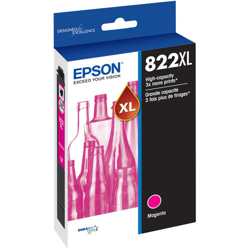 Epson® – Cartouche d'encre 822XL magenta rendement élevé (T822XL320)