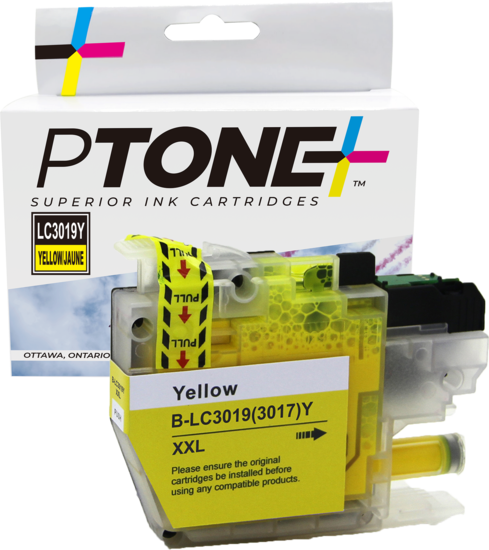 Ptone® – Cartouche d'encre LC-3019 jaune rendement élevé (LC3019Y) – Qualité Supérieur. - S.O.S Cartouches inc.