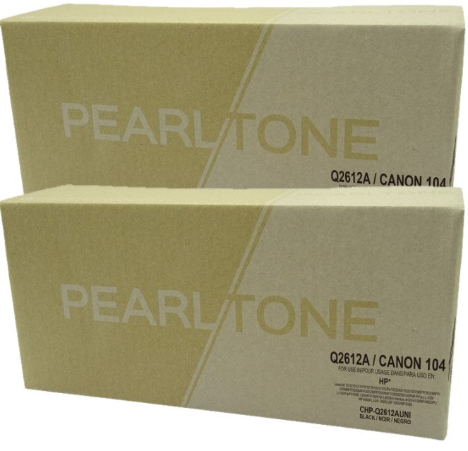 Pearltone® – Cartouche toner 12A noire rendement standard paq.2 (Q2612AD) – Modèle économique. - S.O.S Cartouches inc.