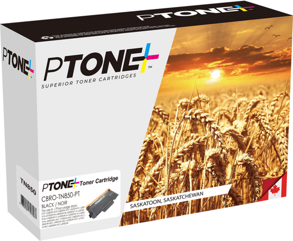 Ptone® – Cartouche toner TN-850 noire rendement élevé (TN850BK) – Qualité Supérieur. - S.O.S Cartouches inc.