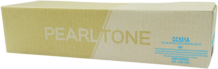 Pearltone® – Cartouche toner 531A cyan rendement standard (CC304A) – Modèle économique. - S.O.S Cartouches inc.