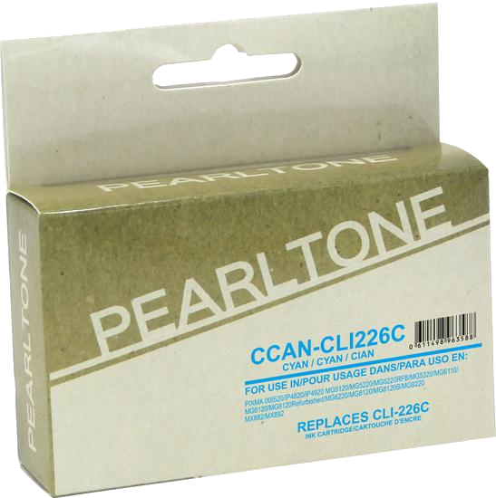 Pearltone® – Cartouche d'encre CLI-226 cyan rendement élevé (4547B001AA) – Modèle économique. - S.O.S Cartouches inc.