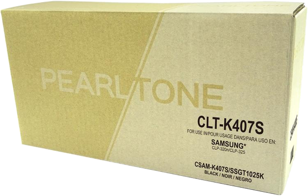 Pearltone® –  Cartouche toner CLT-K407S noire rendement standard (CLTK407) – Modèle économique. - S.O.S Cartouches inc.