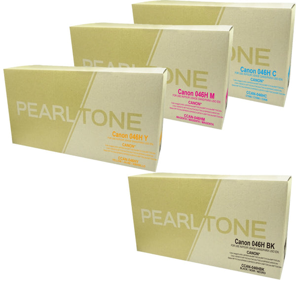 Pearltone® – Cartouche toner 046H BK/C/M/Y rendement standard paq.4 (C046HCL4) – Modèle économique. - S.O.S Cartouches inc.
