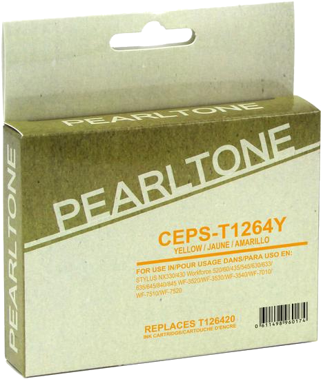 Pearltone® – Cartouche d'encre 126 jaune rendement élevé (T126420) – Modèle économique. - S.O.S Cartouches inc.