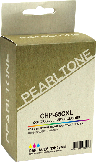 Pearltone® – Cartouche d'encre 65XL trois couleurs rendement élevé (N9K03AN) – Modèle économique. - S.O.S Cartouches inc.