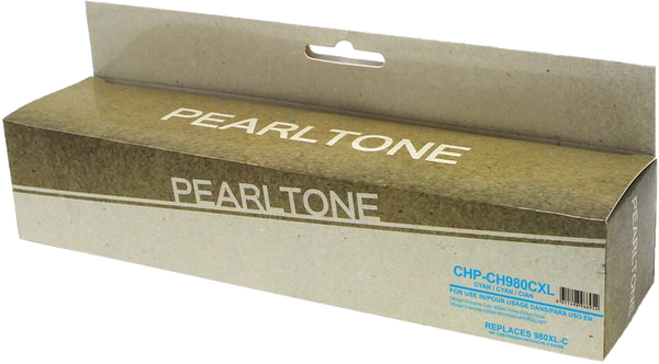 Pearltone® – Cartouche d'encre 980 cyan rendement standard (D8J07A) – Modèle économique. - S.O.S Cartouches inc.
