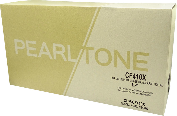 Pearltone® – Cartouche toner 410X noire rendement élevé (CF410X) – Modèle économique. - S.O.S Cartouches inc.