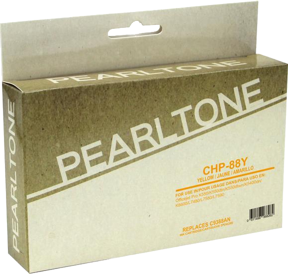 Pearltone® – Cartouche d'encre 88XL jaune rendement élevé (C9393AN) – Modèle économique. - S.O.S Cartouches inc.