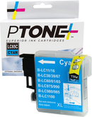 Ptone® – Cartouche d'encre LC-61 cyan rendement élevé (LC61C) – Qualité Supérieur. - S.O.S Cartouches inc.