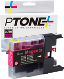 Ptone® – Cartouche d'encre LC-75 magenta rendement élevé (LC75M) – Qualité Supérieur. - S.O.S Cartouches inc.