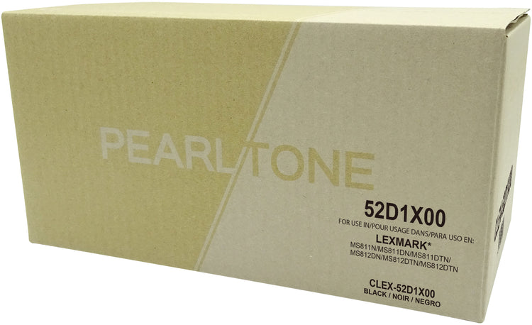 Pearltone® – Cartouche toner 521X noire rendement élevé (52D1X00) – Modèle économique. - S.O.S Cartouches inc.