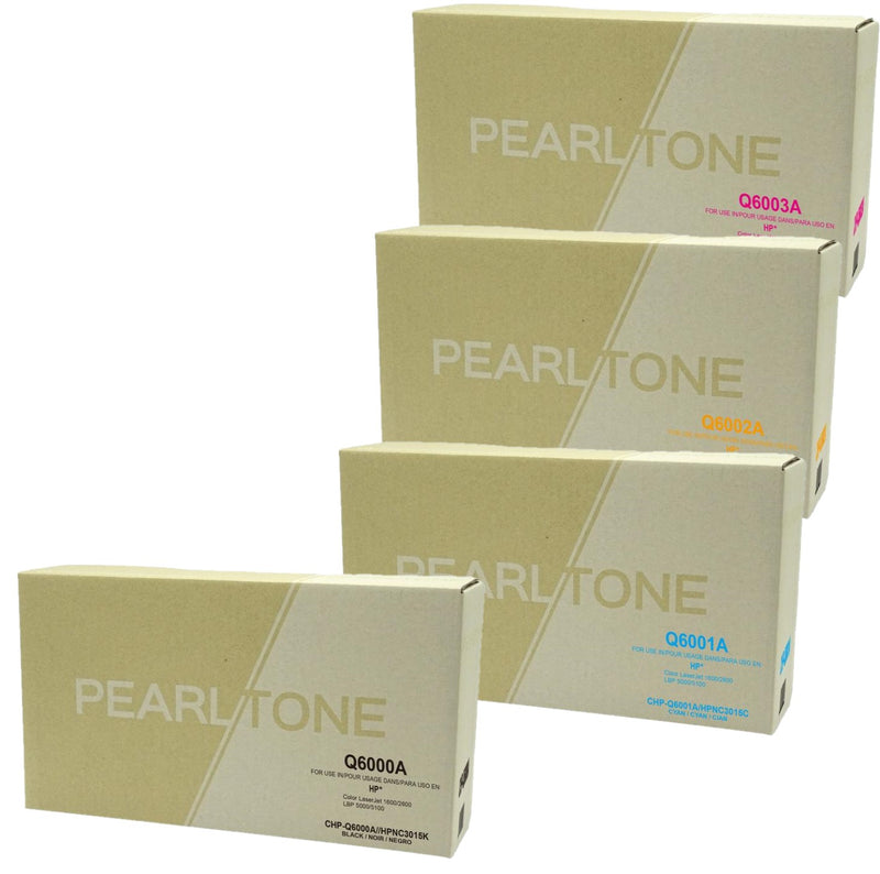 Pearltone® – Cartouche toner 124A BK/C/M/Y rendement standard paq.4 (124ACL4) – Modèle économique. - S.O.S Cartouches inc.
