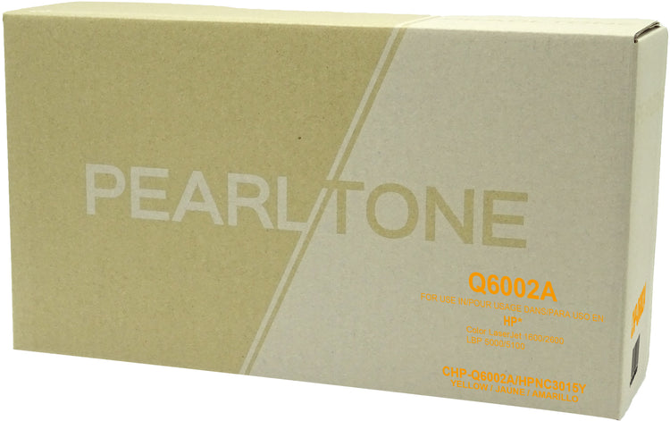 Pearltone® – Cartouche toner 124A jaune rendement standard (Q6002A) – Modèle économique. - S.O.S Cartouches inc.