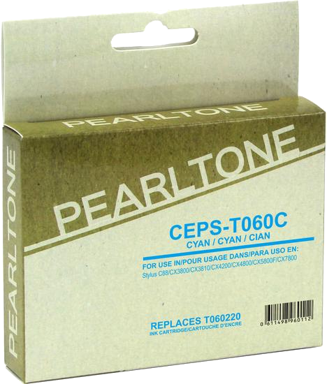 Pearltone® – Cartouche d'encre 60 (602) cyan rendement standard (T060220) – Modèle économique. - S.O.S Cartouches inc.