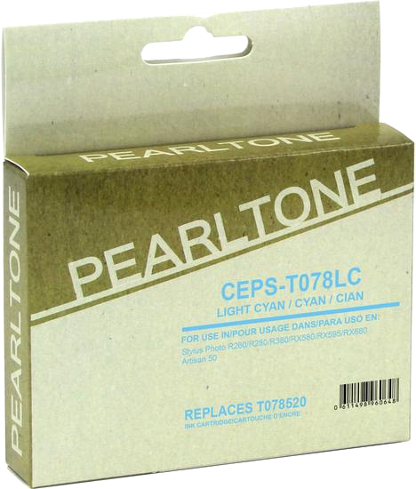 Pearltone® – Cartouche d'encre 78 (785) cyan claire  rendement standard (T078520) – Modèle économique. - S.O.S Cartouches inc.