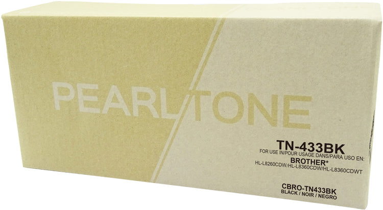 Pearltone® – Cartouche toner TN-433 noire rendement standard (TN433BK) – Modèle économique. - S.O.S Cartouches inc.