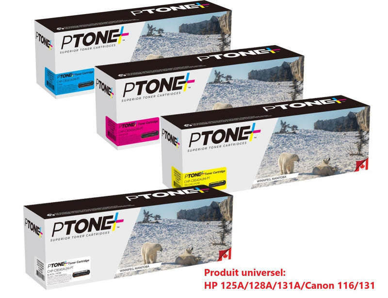 Ptone® – Cartouche toner 116 BK/C/M/Y rendement standard paq.4 (116CL4) – Qualité Supérieur. - S.O.S Cartouches inc.