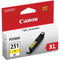 Canon® – Cartouche de toner CLI-251XL jaune haut rendement (6451B001) - S.O.S Cartouches inc.